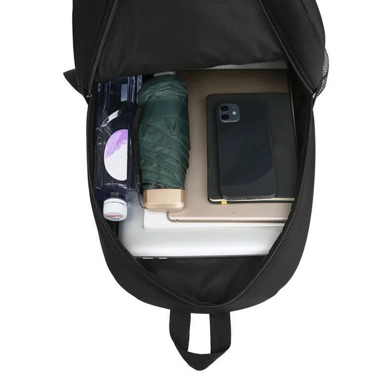 Mochila masculina/feminina -  Bolsa simples de ombro duplo – Versão coreana – Bolsa de viagem para laptop