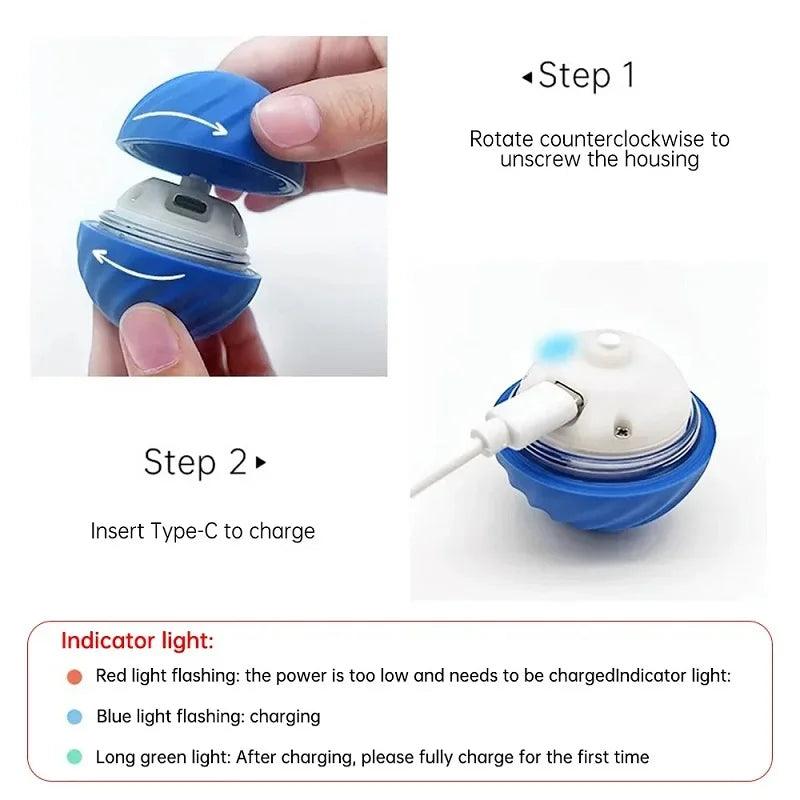 Brinquedo para cachorro com movimento automático, USB, inteligente e interativo