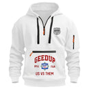 Moletom esportivo casual masculino, moda primavera e outono, bolso no braço, corda com capuz, cor sólida, solto, blusa de manga comprida.