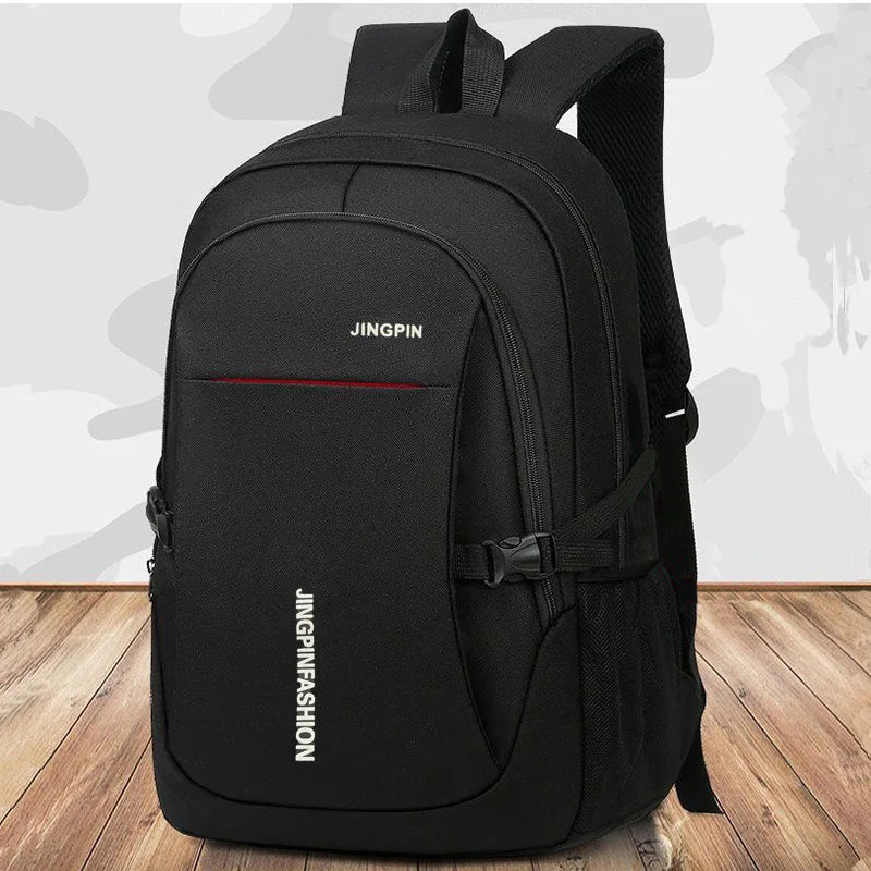 Mochila masculina/feminina -  Bolsa simples de ombro duplo – Versão coreana – Bolsa de viagem para laptop