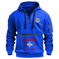 Moletom esportivo casual masculino, moda primavera e outono, bolso no braço, corda com capuz, cor sólida, solto, blusa de manga comprida.