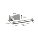 Suporte para rolo de papel higiênico de aço inoxidável com acabamento preto fácil instalação sem parafusos